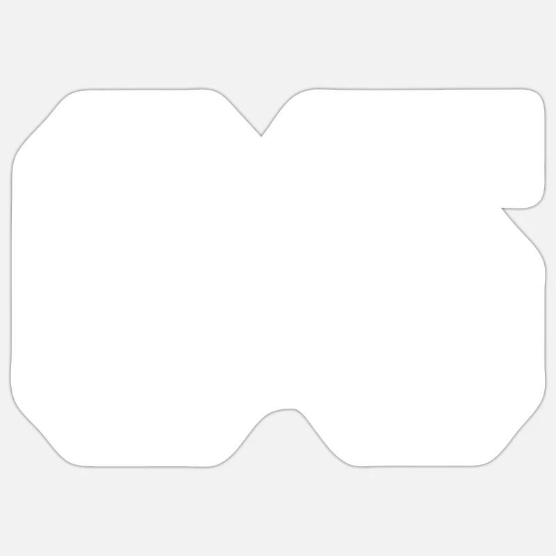 65 - Sticker size S (10 x 10 cm) - white matte