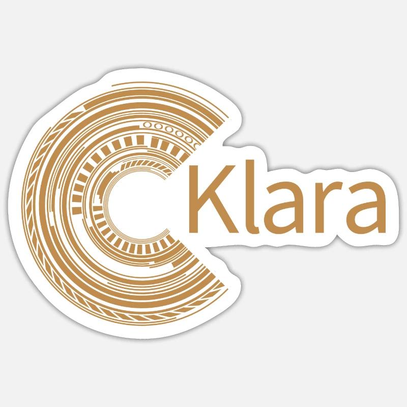 For Klara - Sticker size S (10 x 10 cm) - white matte