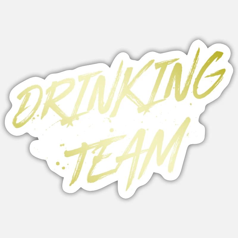 Drinking Team Sticker size S (10 x 10 cm)