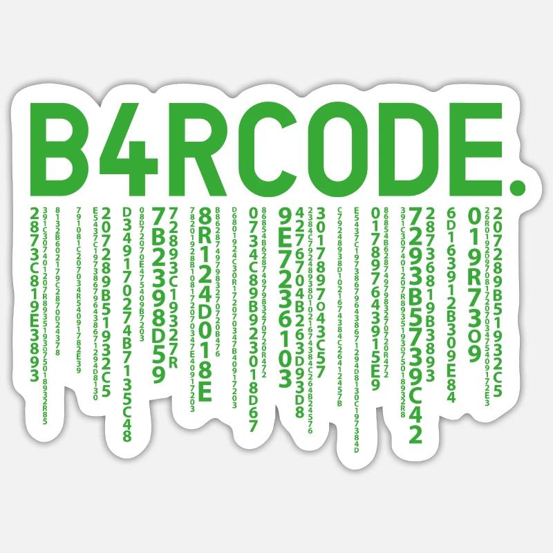 B4RCODE. Matrice Sticker taille S (10 x 10 cm)