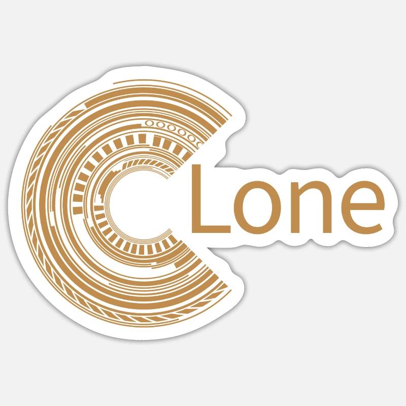 For Lone - Sticker size S (10 x 10 cm) - white matte