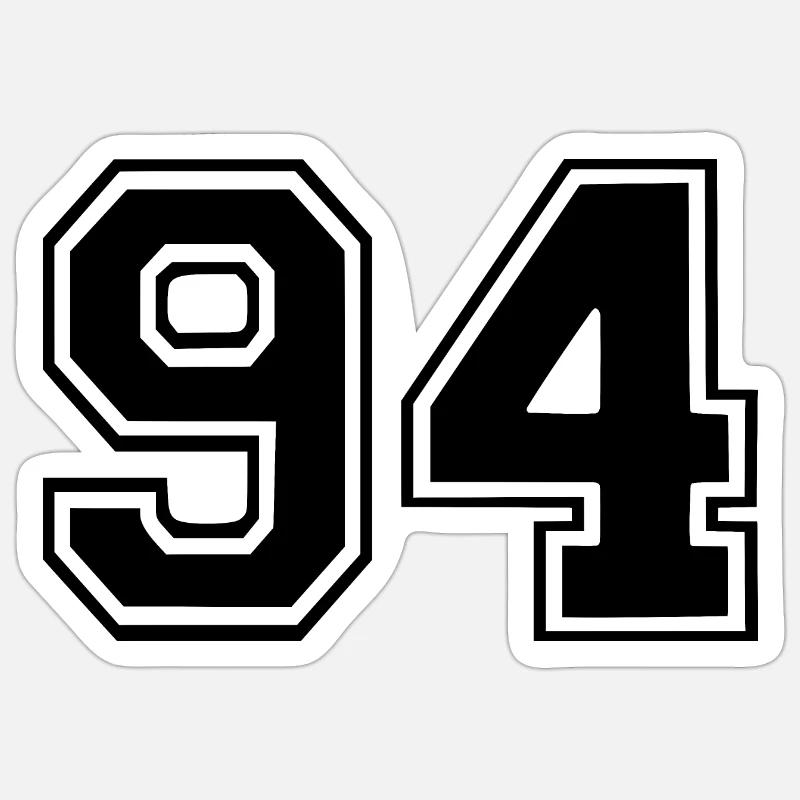 94 - Sticker size S (10 x 10 cm) - white matte