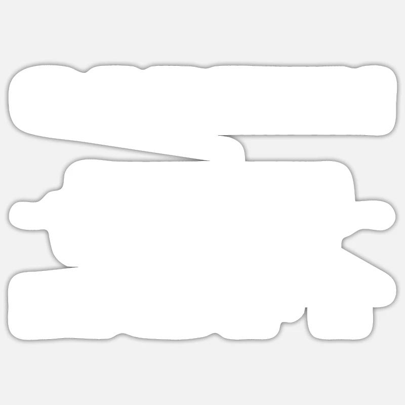 Garten - Sticker Größe S (10 x 10 cm) - Mattweiß