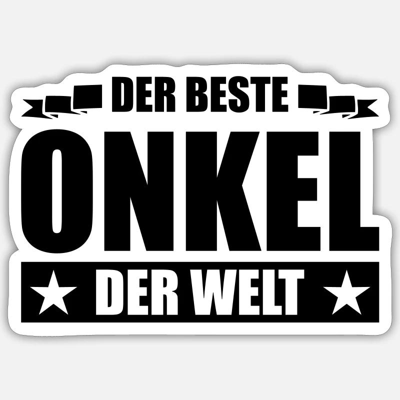beste onkel Sticker Größe S (10 x 10 cm)