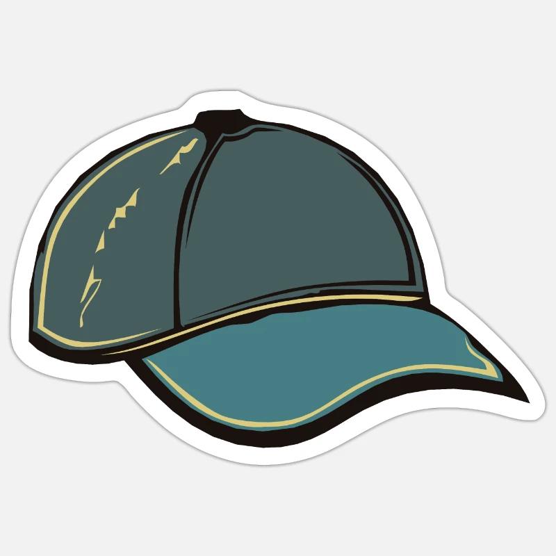 casquette tucker 1309 A - Sticker taille S (10 x 10 cm) - blanc mat