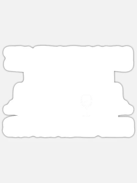 Wein Truthuhn Truthahn - Sticker Größe S (10 x 10 cm) - Mattweiß