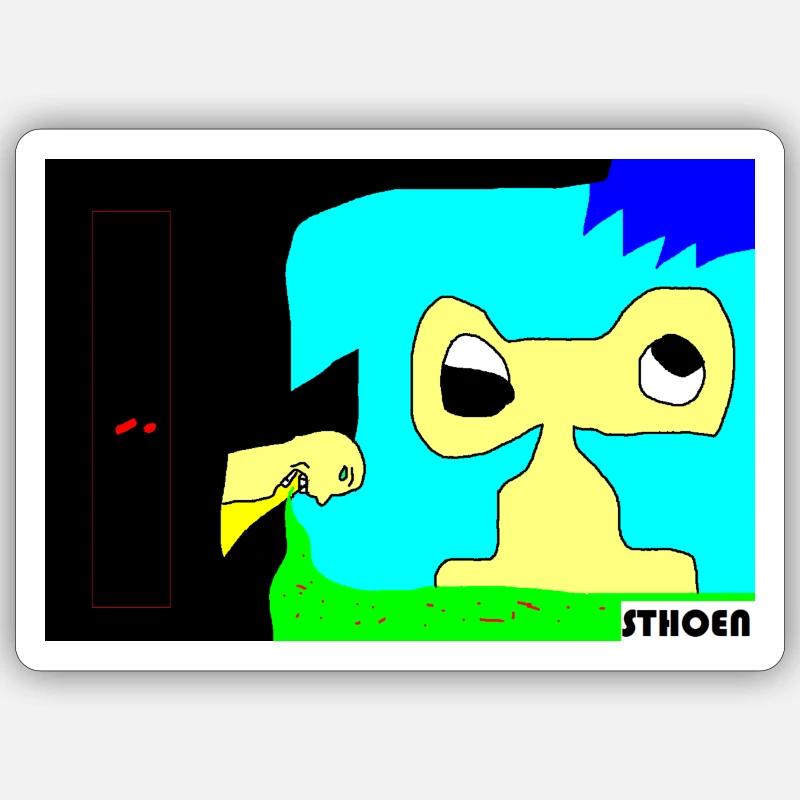 Sticker Größe S (10 x 10 cm) - 