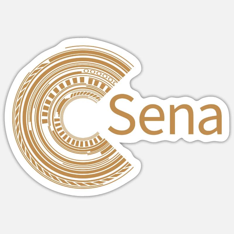 Pour Sena - Sticker taille S (10 x 10 cm) - blanc mat