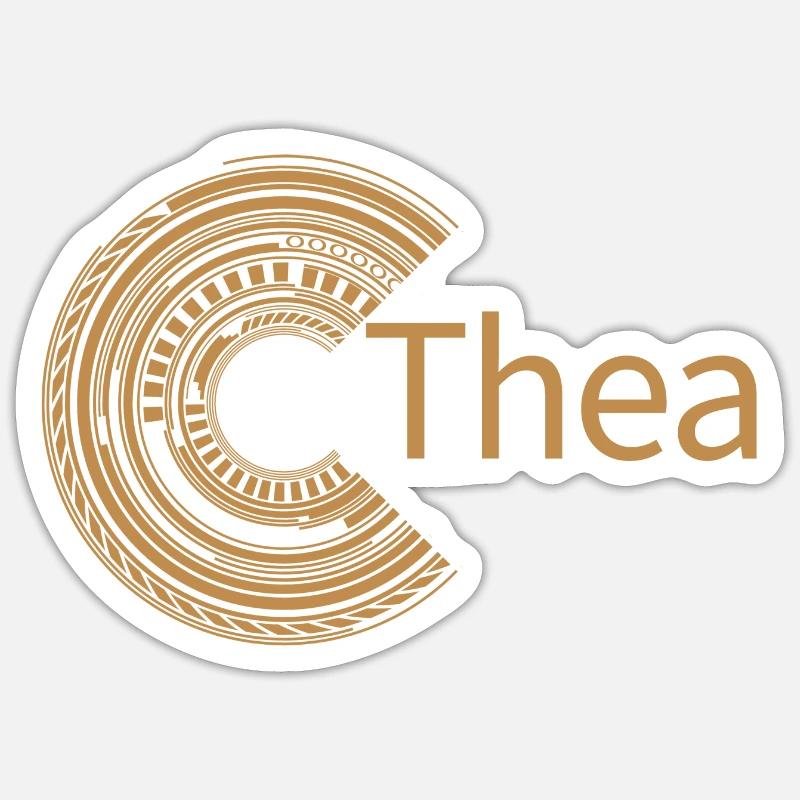 Pour Thea - Sticker taille S (10 x 10 cm) - blanc mat
