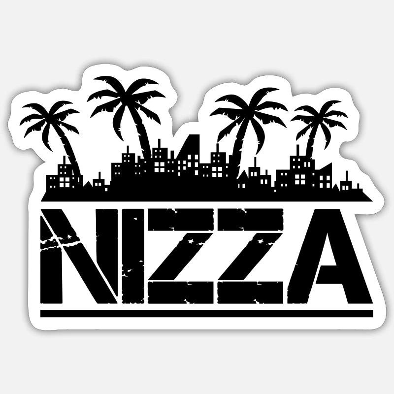 nizza Sticker Größe S (10 x 10 cm)