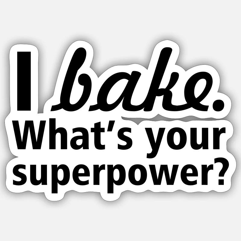 I bake copy Sticker size S (10 x 10 cm)