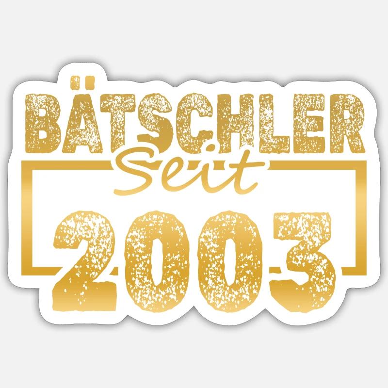 2003 Sticker Größe S (10 x 10 cm)
