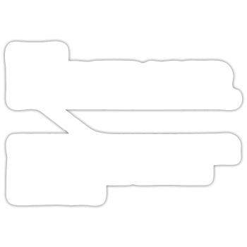 Hundetraining Hund Hundeschule Hundetrainer - Sticker Größe S (10 x 10 cm) - Mattweiß - Vorne