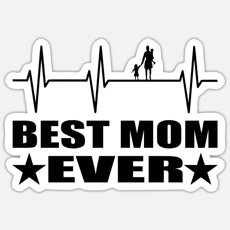 Mama - Sticker Größe S (10 x 10 cm) - Mattweiß