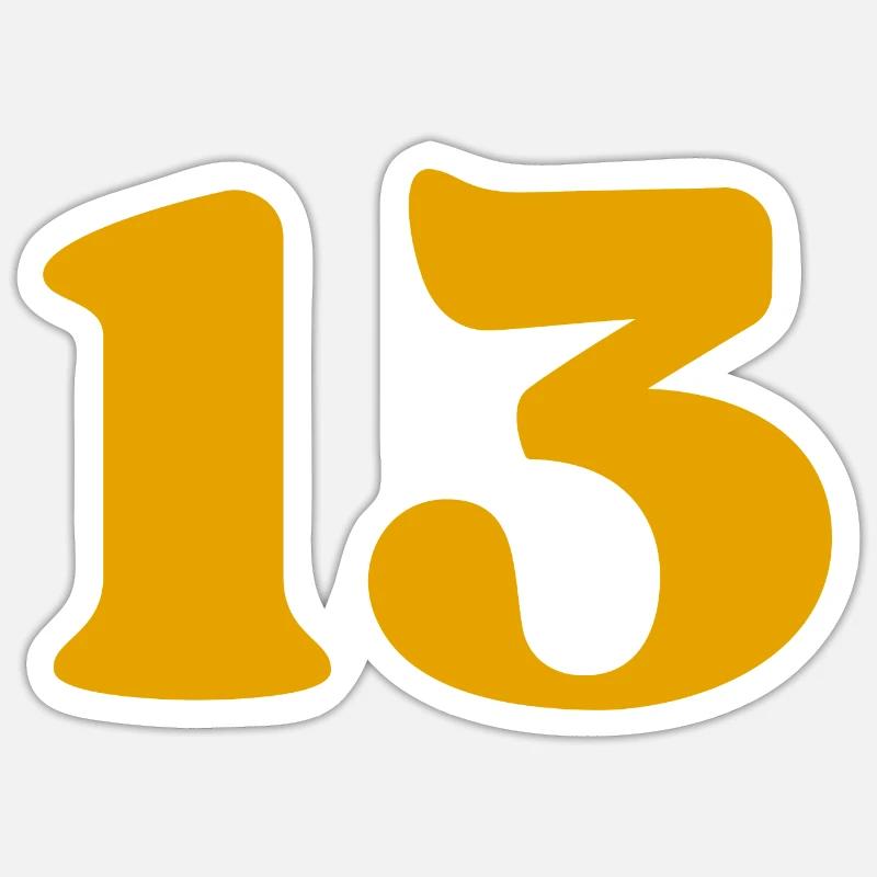 13 - Sticker taille S (10 x 10 cm) - blanc mat