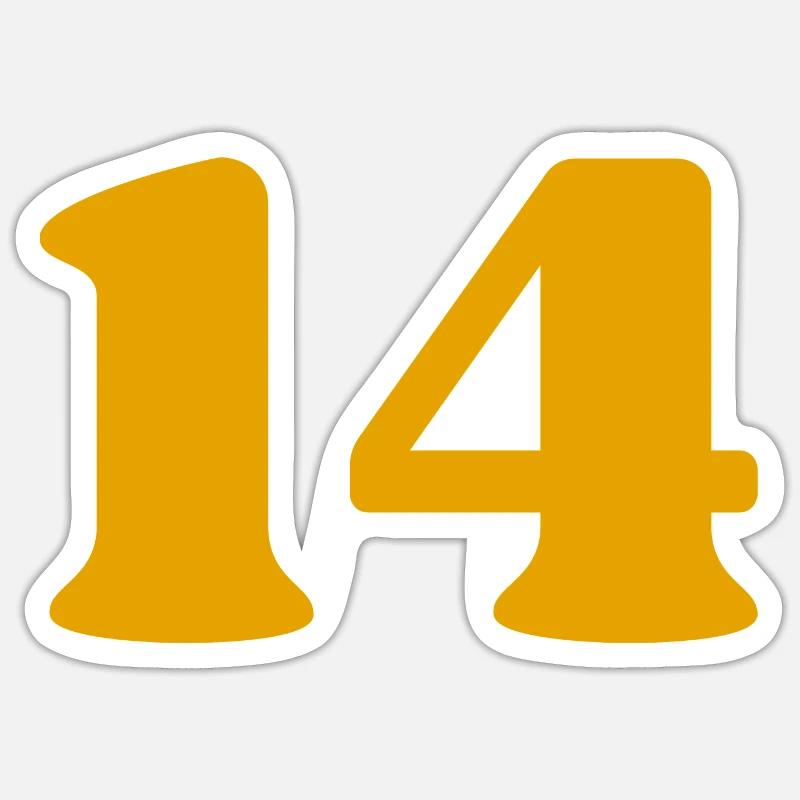 14 - Sticker size S (10 x 10 cm) - white matte