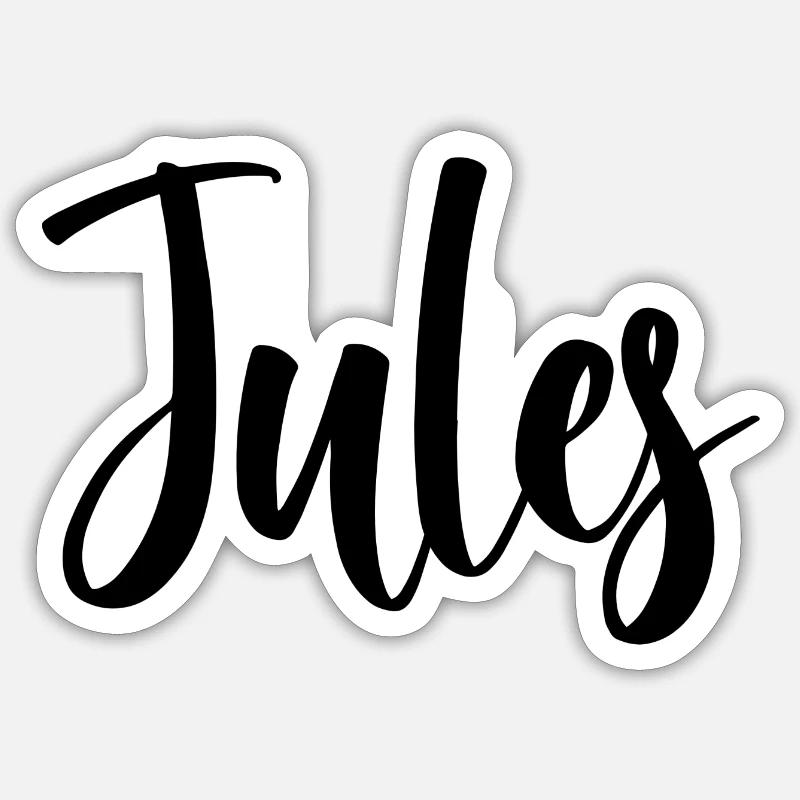 Nom - Jules Sticker taille S (10 x 10 cm)