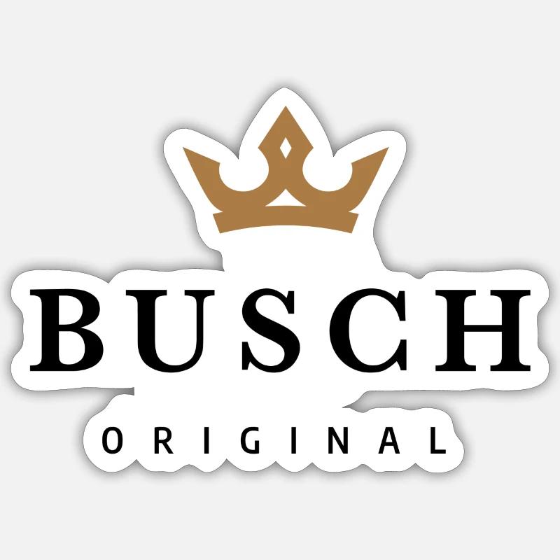 Bush - Sticker size S (10 x 10 cm) - white matte