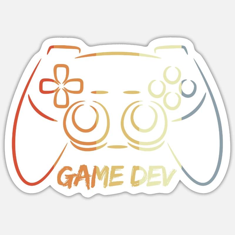 Games Developer - Sticker size S (10 x 10 cm) - white matte