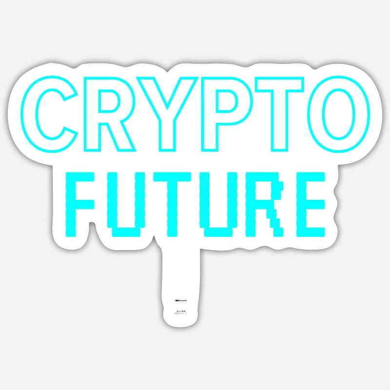 Crypto Future - Sticker size S (10 x 10 cm) - white matte