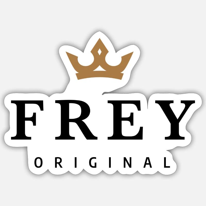 Frey - Sticker Größe S (10 x 10 cm) - Mattweiß