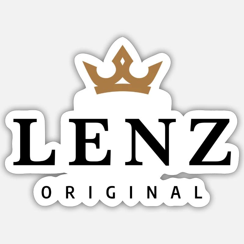 Lenz - Sticker Größe S (10 x 10 cm) - Mattweiß