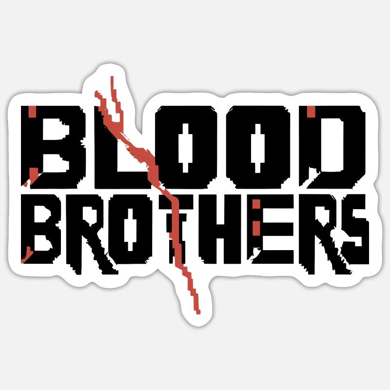 BLUT - Sticker Größe S (10 x 10 cm) - Mattweiß