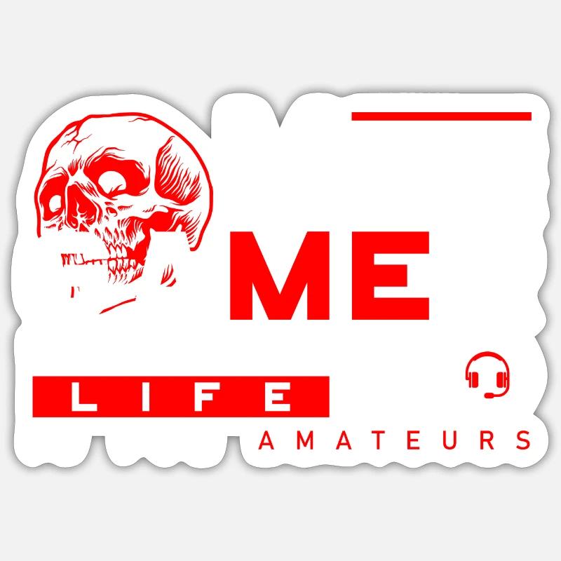 PC E-Sport Grafik - Sticker Größe S (10 x 10 cm) - Mattweiß