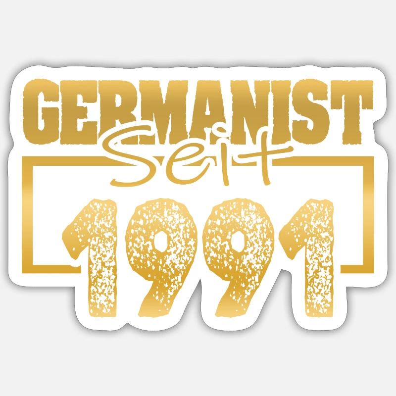 1991 - Sticker size S (10 x 10 cm) - white matte