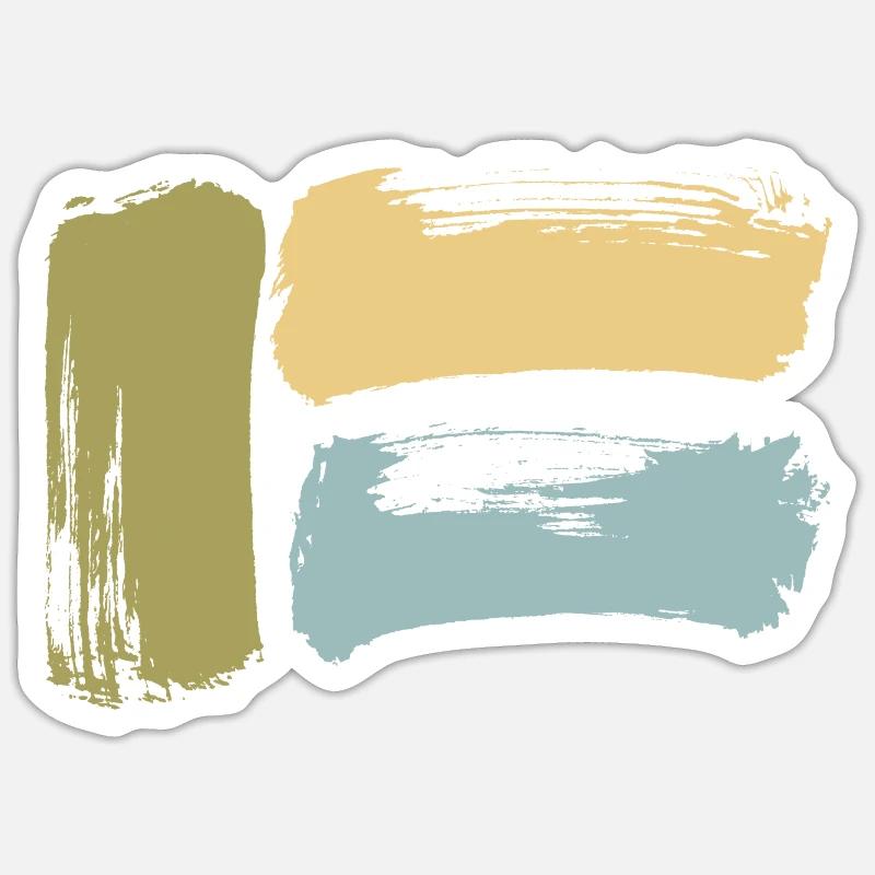 Abstract art - Sticker size S (10 x 10 cm) - white matte