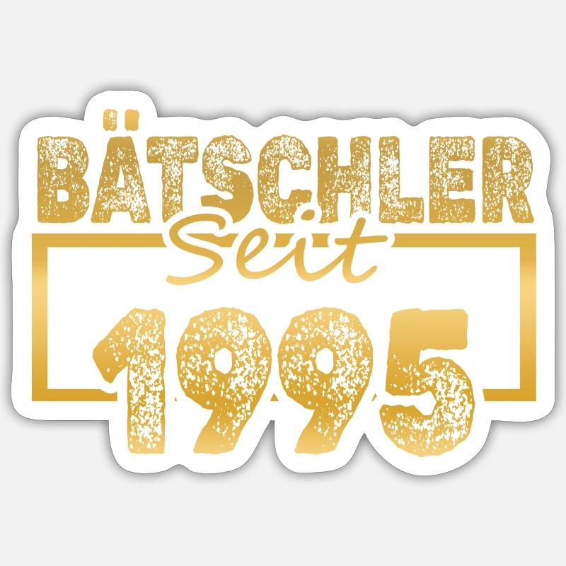 Single 1995 - Sticker size S (10 x 10 cm) - white matte