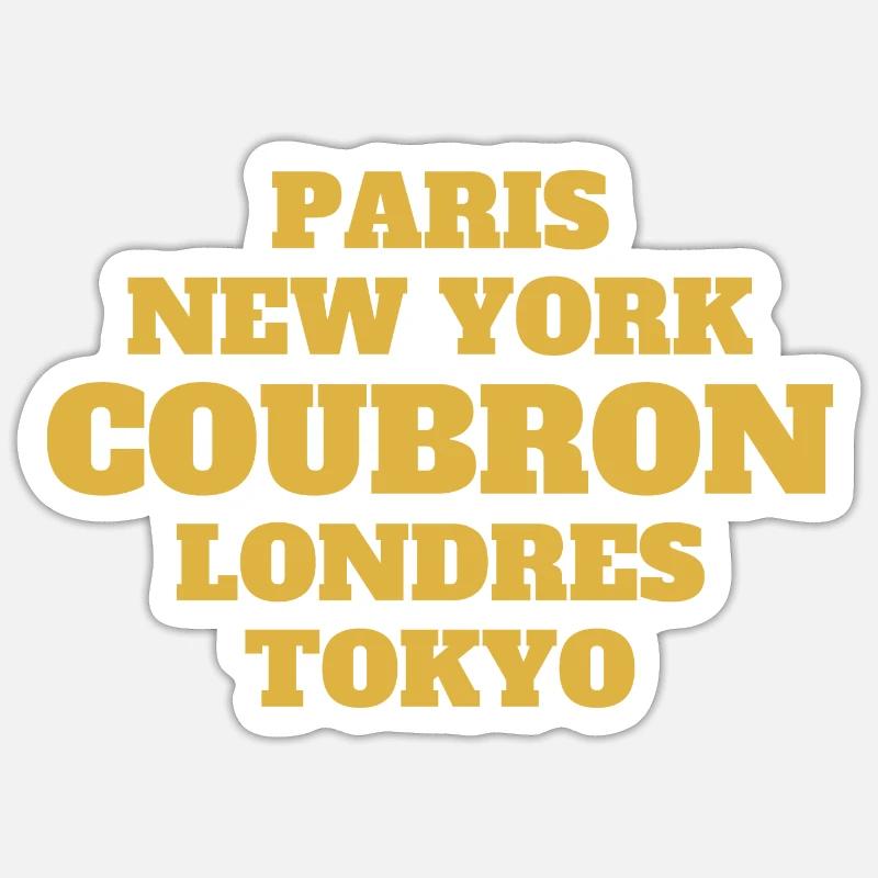 Coubron - Unique streets, unique style. Sticker taille S (10 x 10 cm)