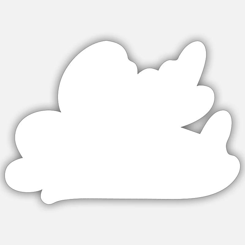 Beamte - Sticker Größe S (10 x 10 cm) - Mattweiß