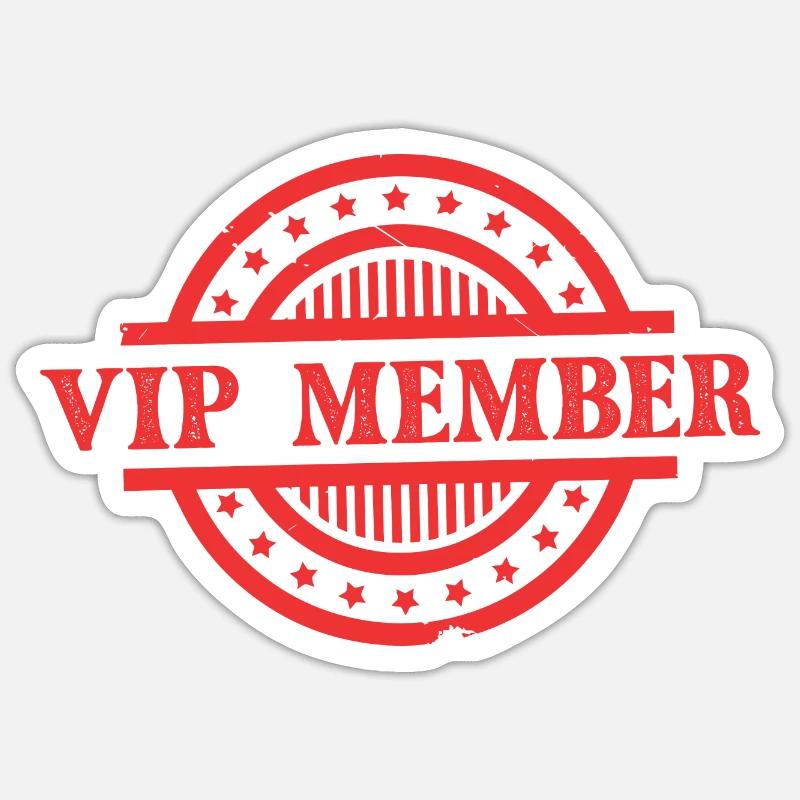 Membre VIP - Sticker taille S (10 x 10 cm) - blanc mat