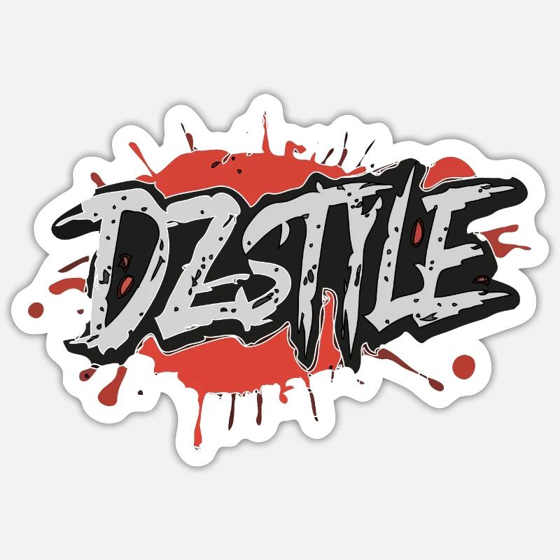 DZ Style Urbain - Graffiti Éclaboussure Sticker taille S (10 x 10 cm)