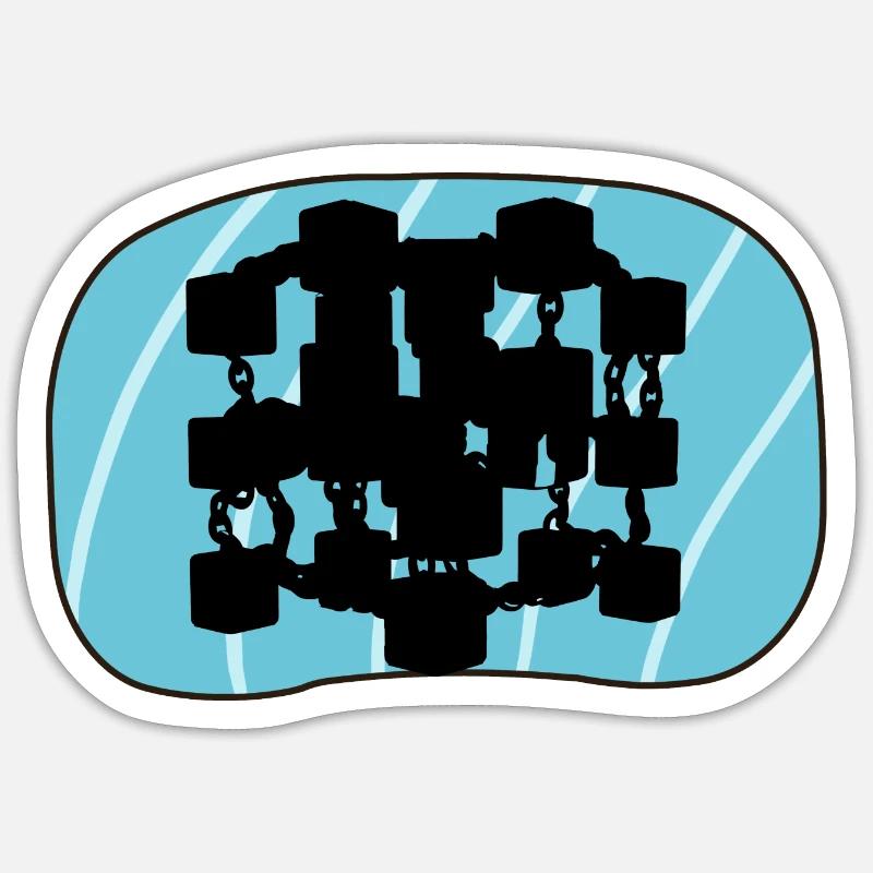 Kryptowährung Bitcoin Bitcoin - Sticker Größe S (10 x 10 cm) - Mattweiß