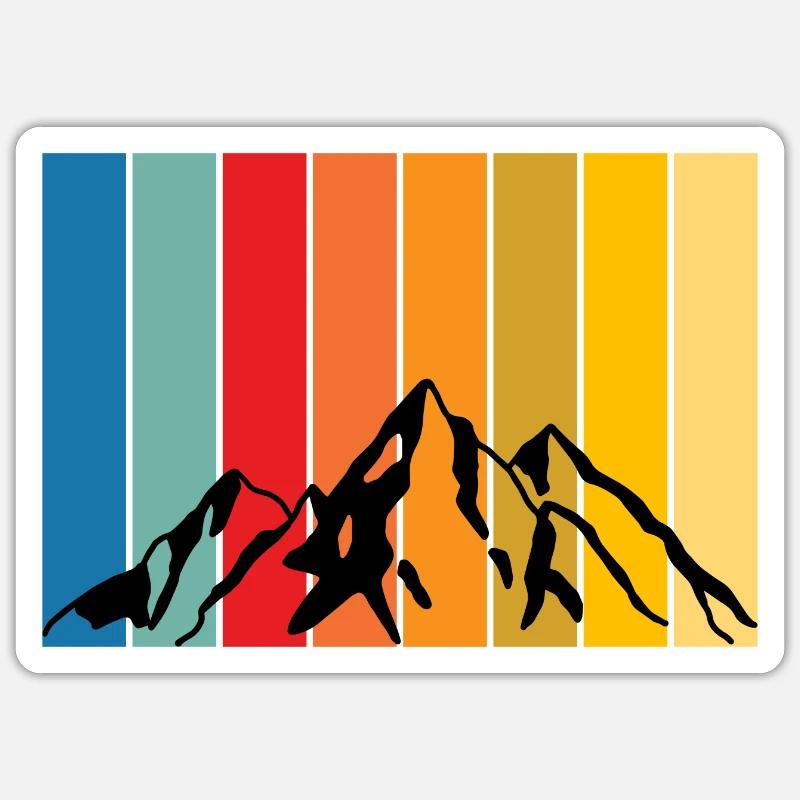 Bergschatten Sticker Größe S (10 x 10 cm)