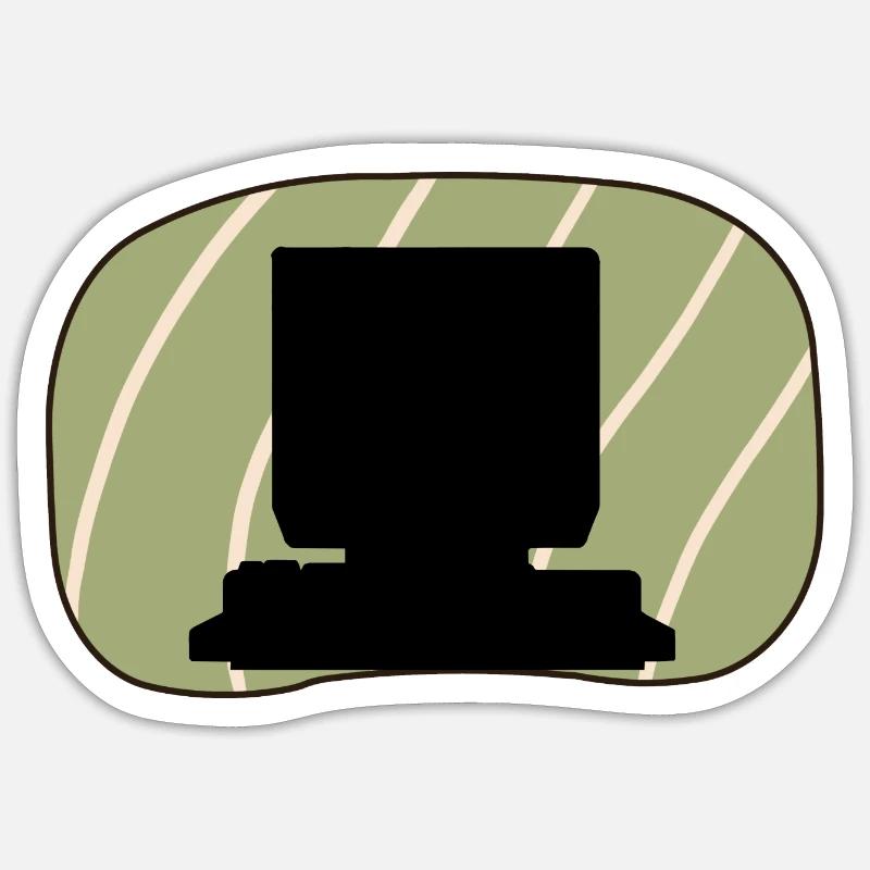 Computer Tech Nerd Sticker Größe S (10 x 10 cm)