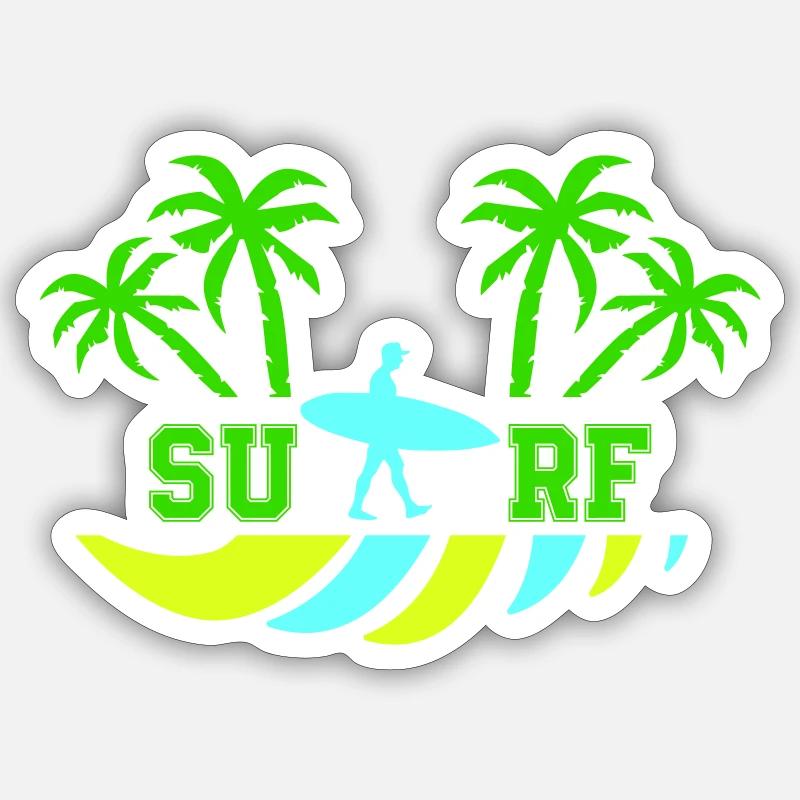 Surf Sticker size S (10 x 10 cm)