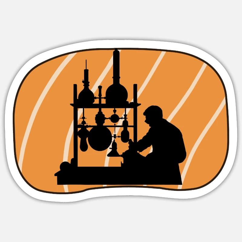 Biochimie des molécules Biochimie - Sticker taille S (10 x 10 cm) - blanc mat