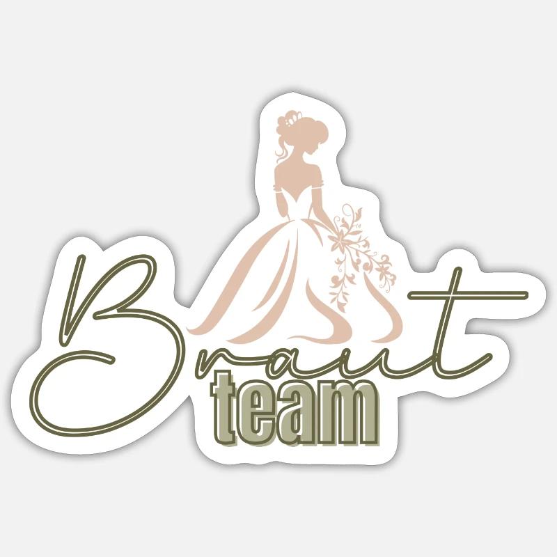 Team Bride Sticker size S (10 x 10 cm)