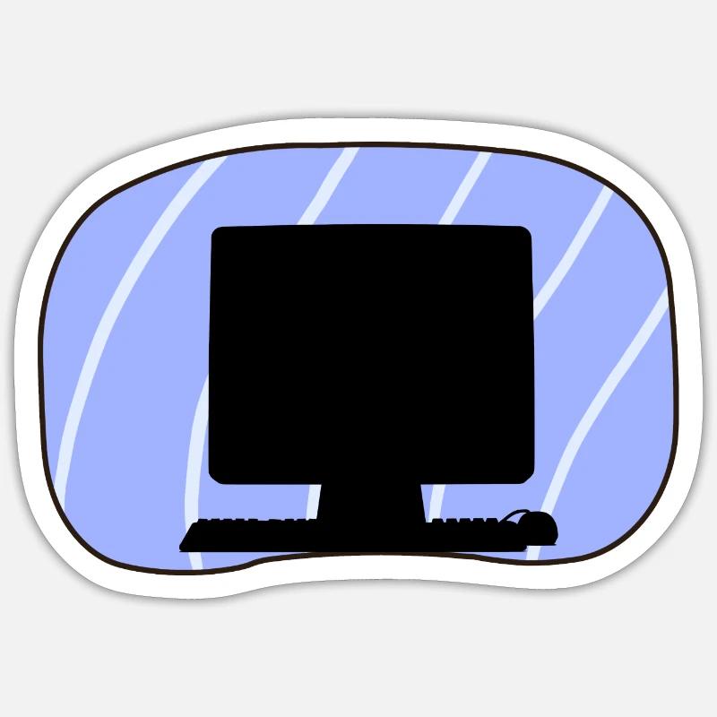 Computer Nerd Tech Sticker size S (10 x 10 cm)