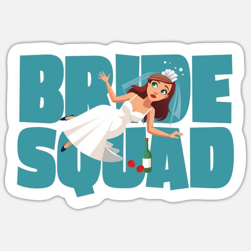 Bride Squad Sticker Größe S (10 x 10 cm)
