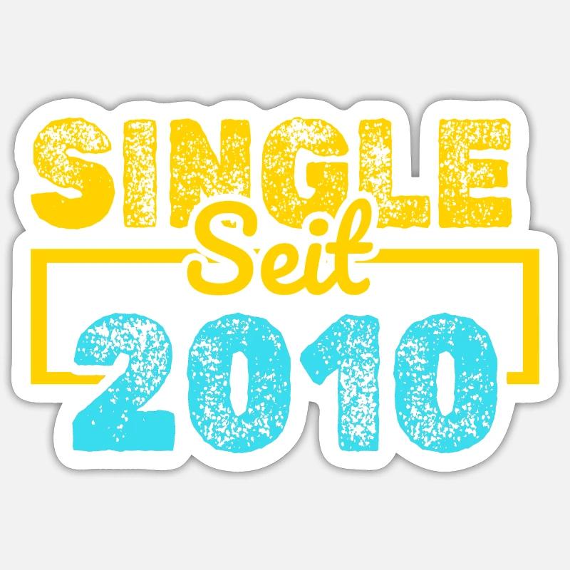 seit 2010 - Sticker Größe S (10 x 10 cm) - Mattweiß