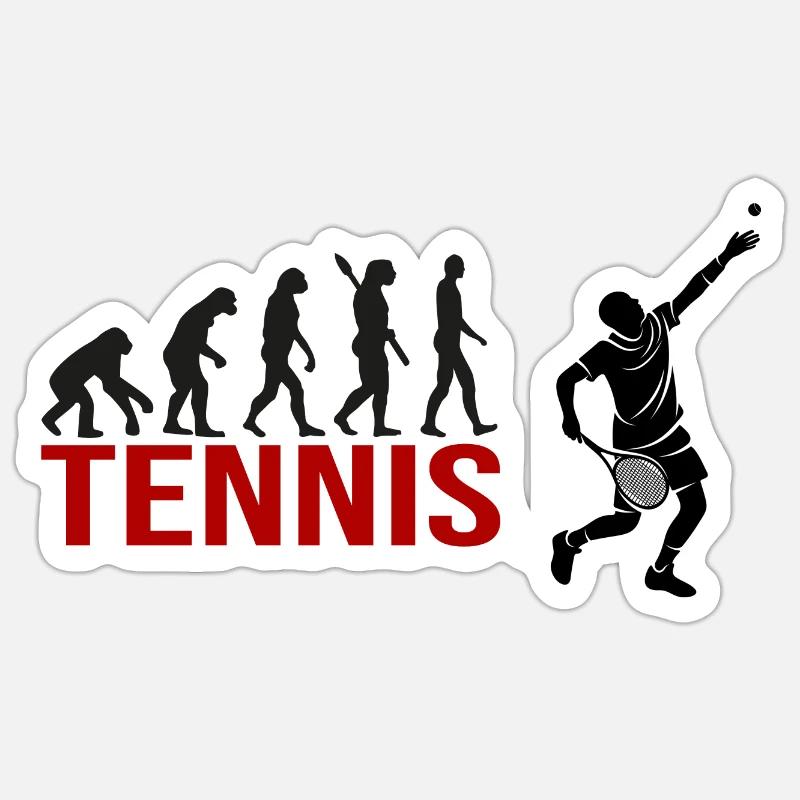 Evolution Tennis Sticker Größe S (10 x 10 cm)