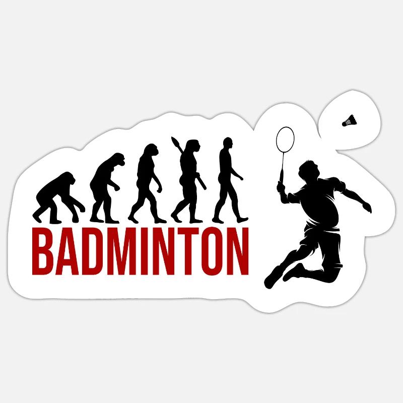 Evolution Badminton Sticker Größe S (10 x 10 cm)