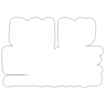 Humour faire le ménage - Sticker taille S (10 x 10 cm) - blanc mat - Devant