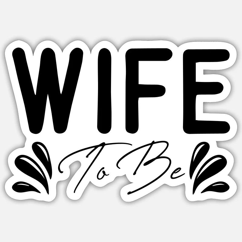 Future Mrs. : Future épouse Sticker taille S (10 x 10 cm)