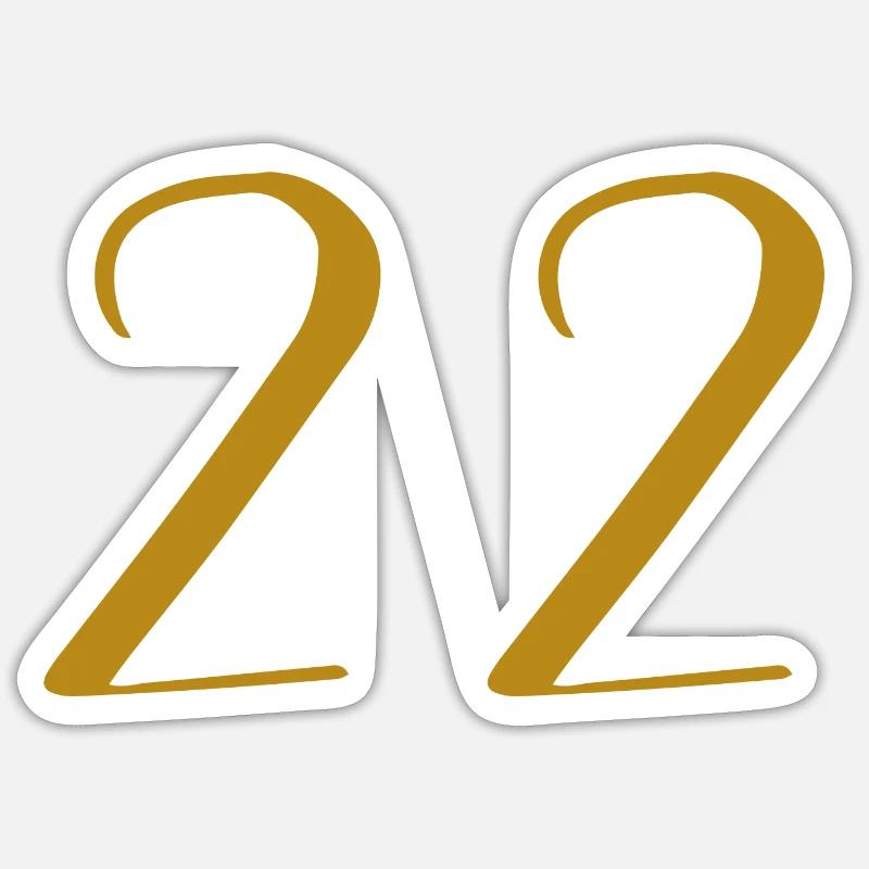22 - Sticker size S (10 x 10 cm) - white matte