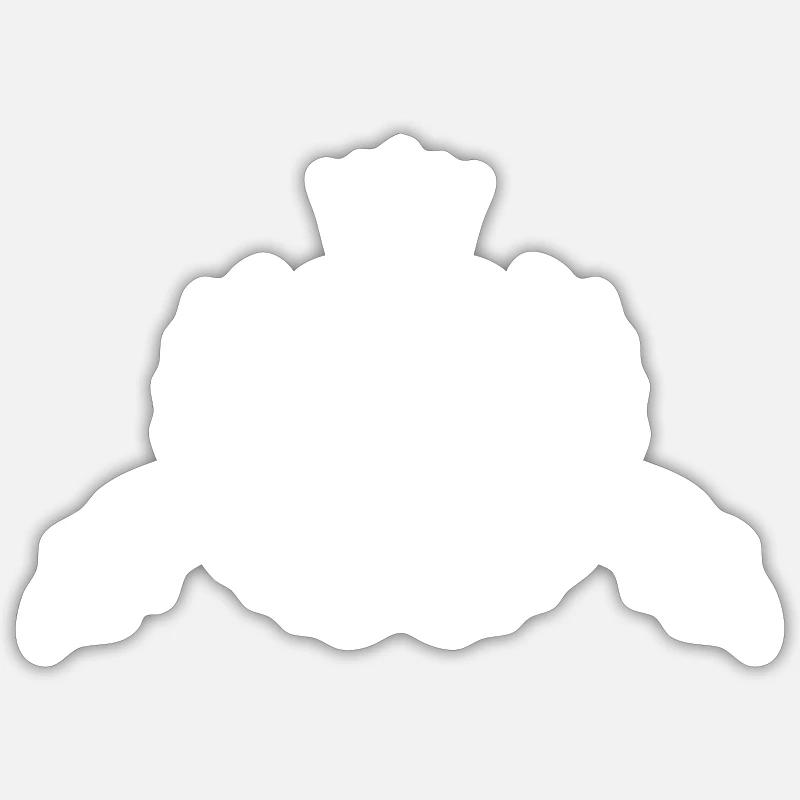 Armoiries de fléchettes - Sticker taille S (10 x 10 cm) - blanc mat
